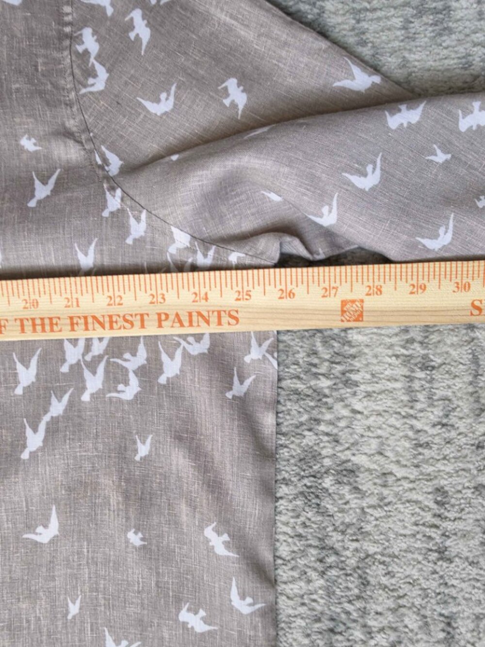J. Jill 100% Linen Dove Bird Coastal Tan Khaki Button Down Long Sleeve Shirt XL - Picture 8 of 12